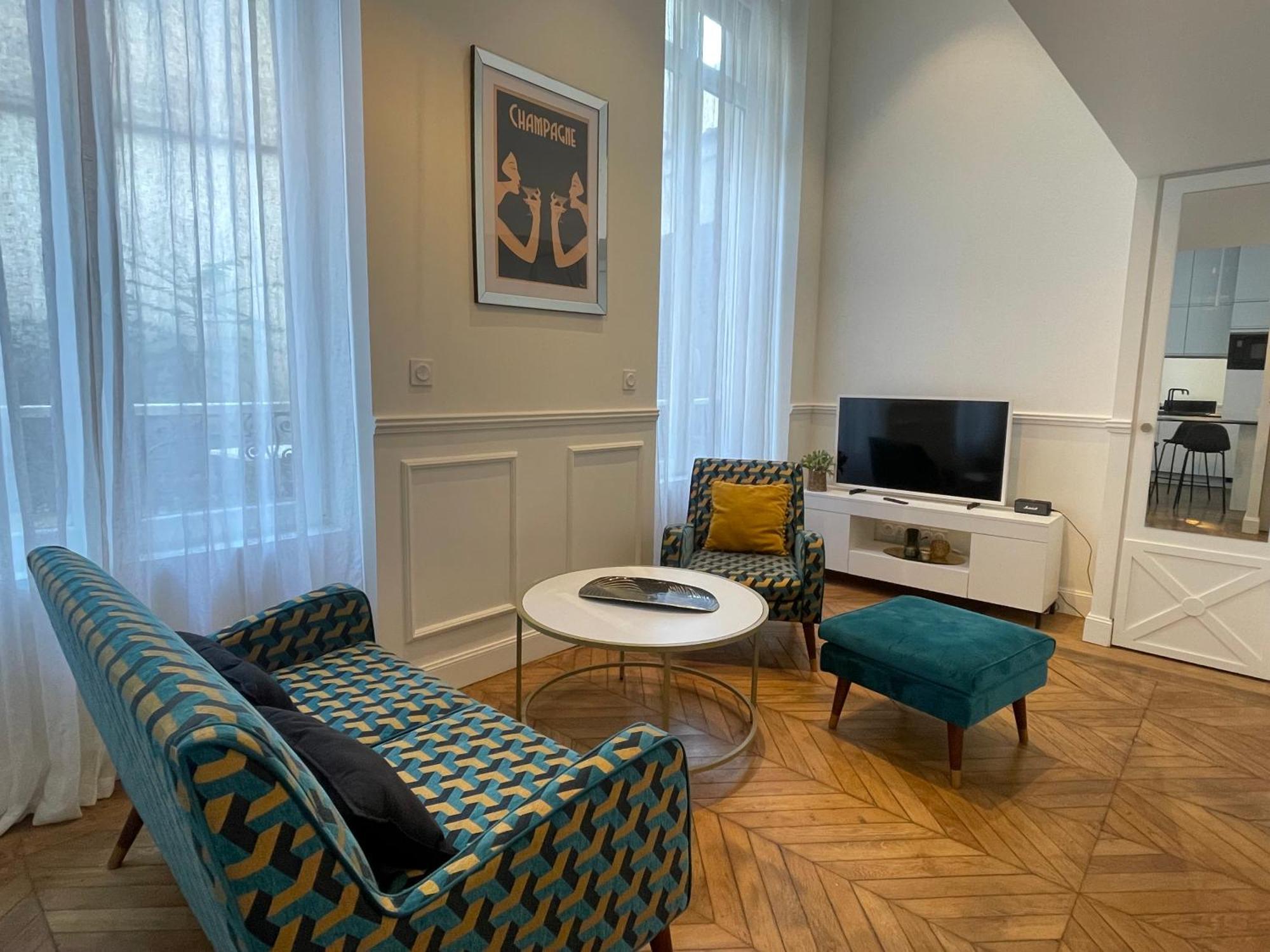 Appartement De Charme Art Deco - Hyper-Centre Ville - Place D'Erlon - Gare - Reims Dış mekan fotoğraf